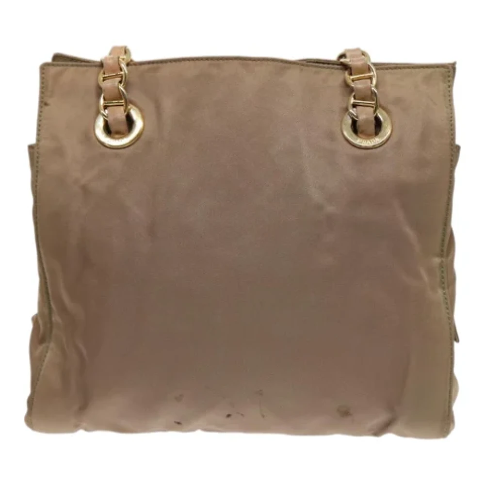 Prada Vintage Pre-owned Nylon prada-bags Brown Dames