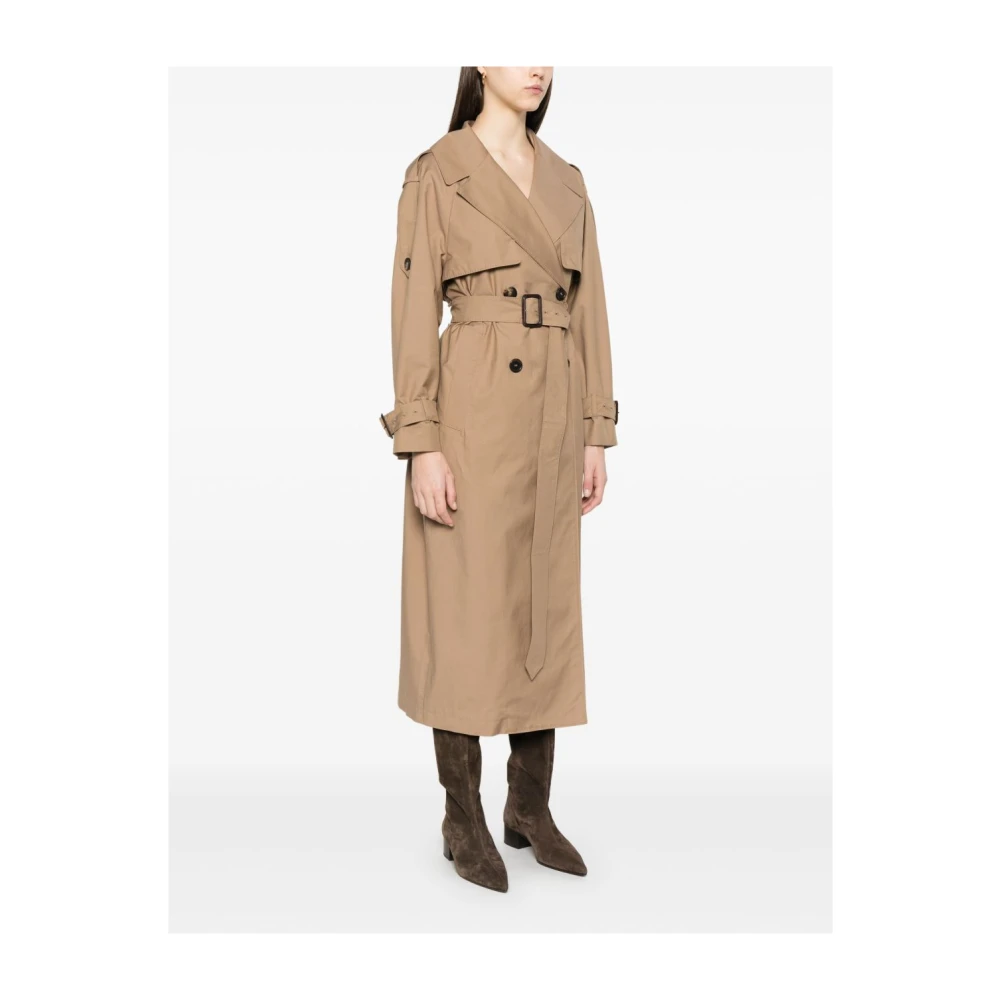 Max Mara Bruine Parka Dames Winterjas Brown Dames
