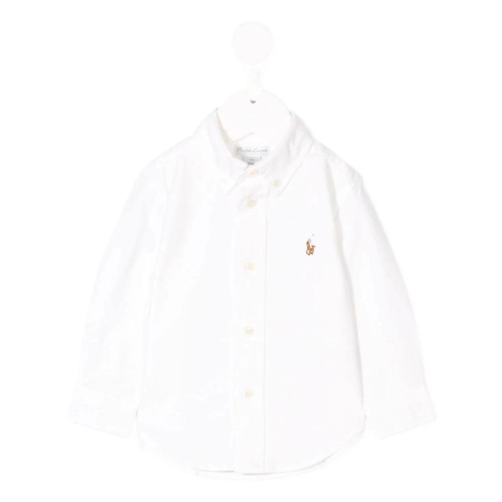 Polo Ralph Lauren Unisex Kids White Kids Shirts, 9 M, Shirts Kids