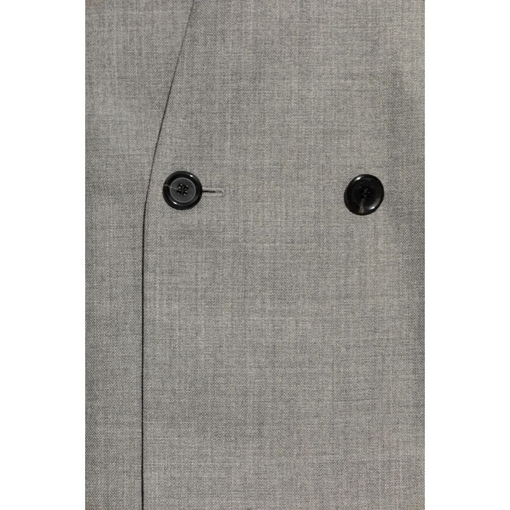 Moschino Double-breasted losvallende blazer Gray Dames