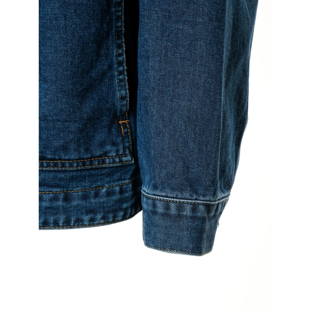 Carhartt WIP Dubbele Voorkant Denim Jack Blue Heren