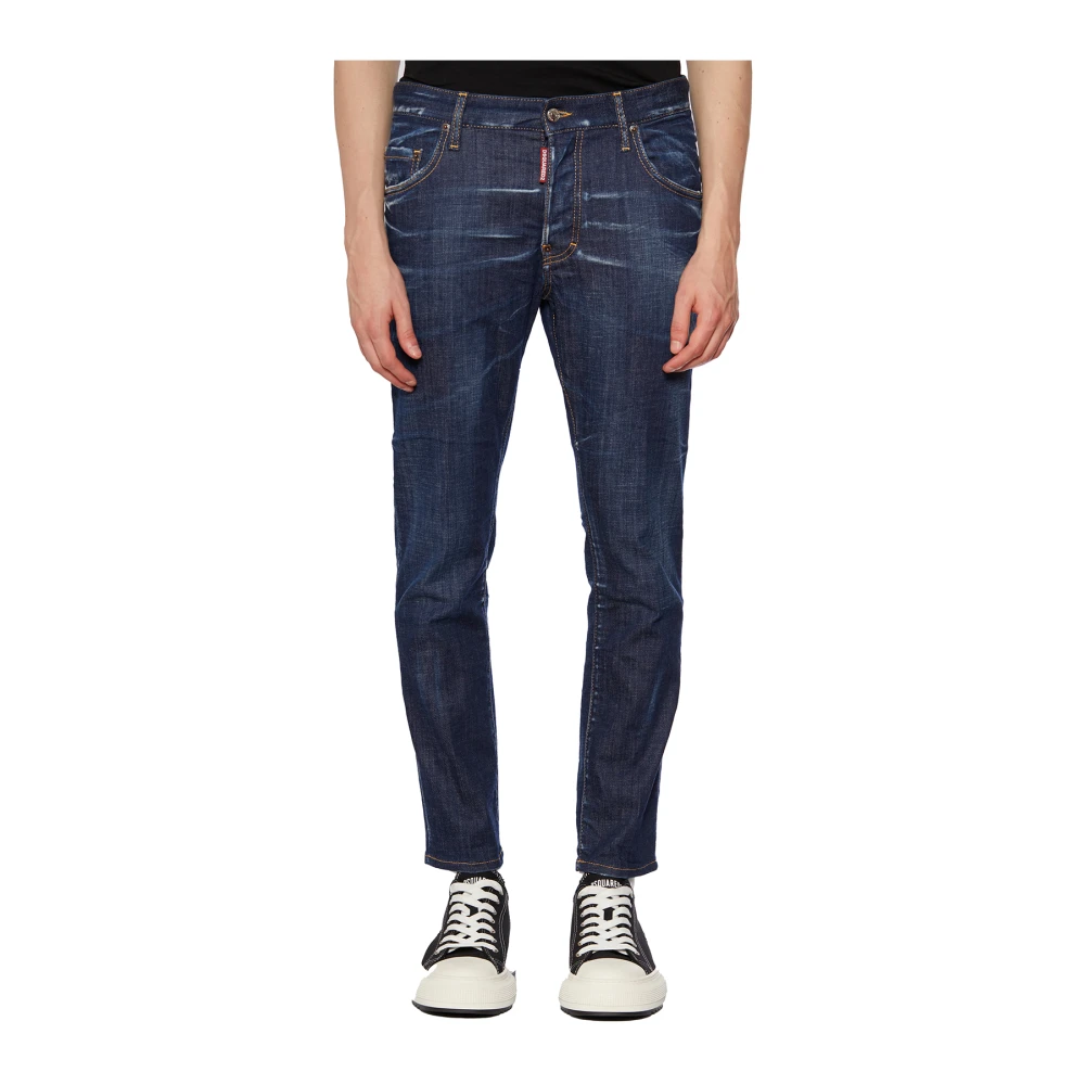 Dsquared2 Slim-Fit Denim Skater Jeans Blue Heren