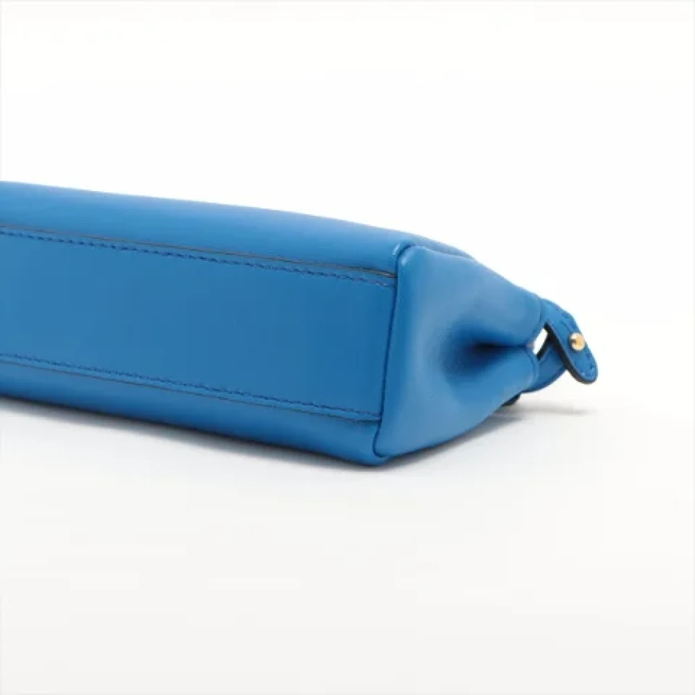 Fendi Vintage Pre-owned Leather handbags Blue Dames