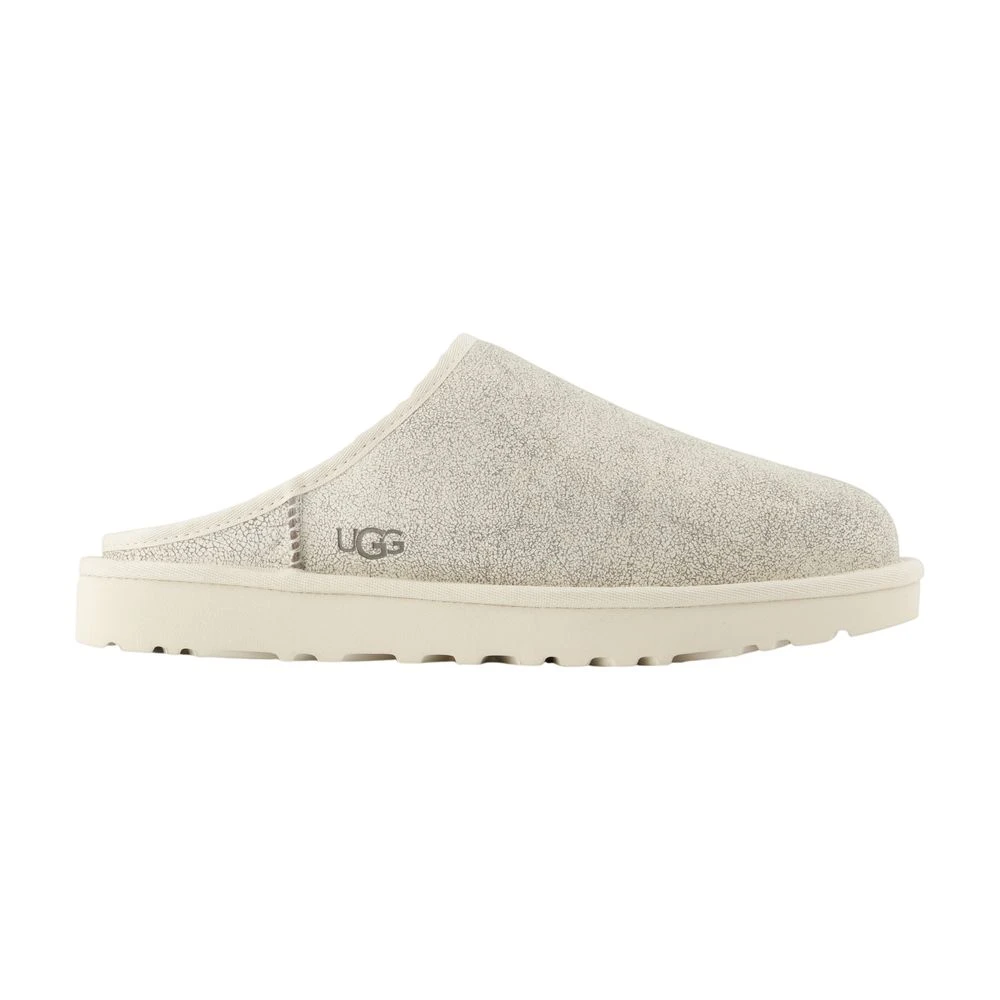 Ugg Men's Beige Slippers, 9 Uk, Classic Slip-On Crackle Slide