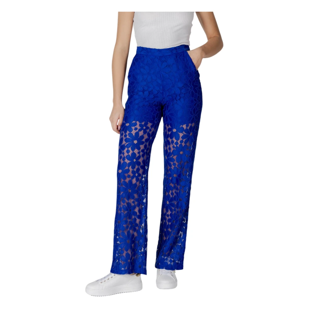 Desigual Palace Pants Collection 100% Polyester Blue Dames
