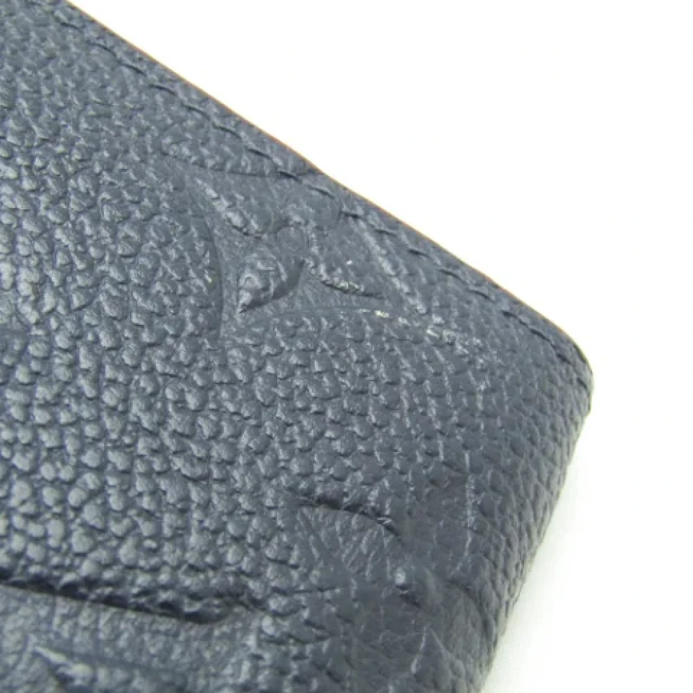 Louis Vuitton Vintage Pre-owned Leather wallets Blue Dames
