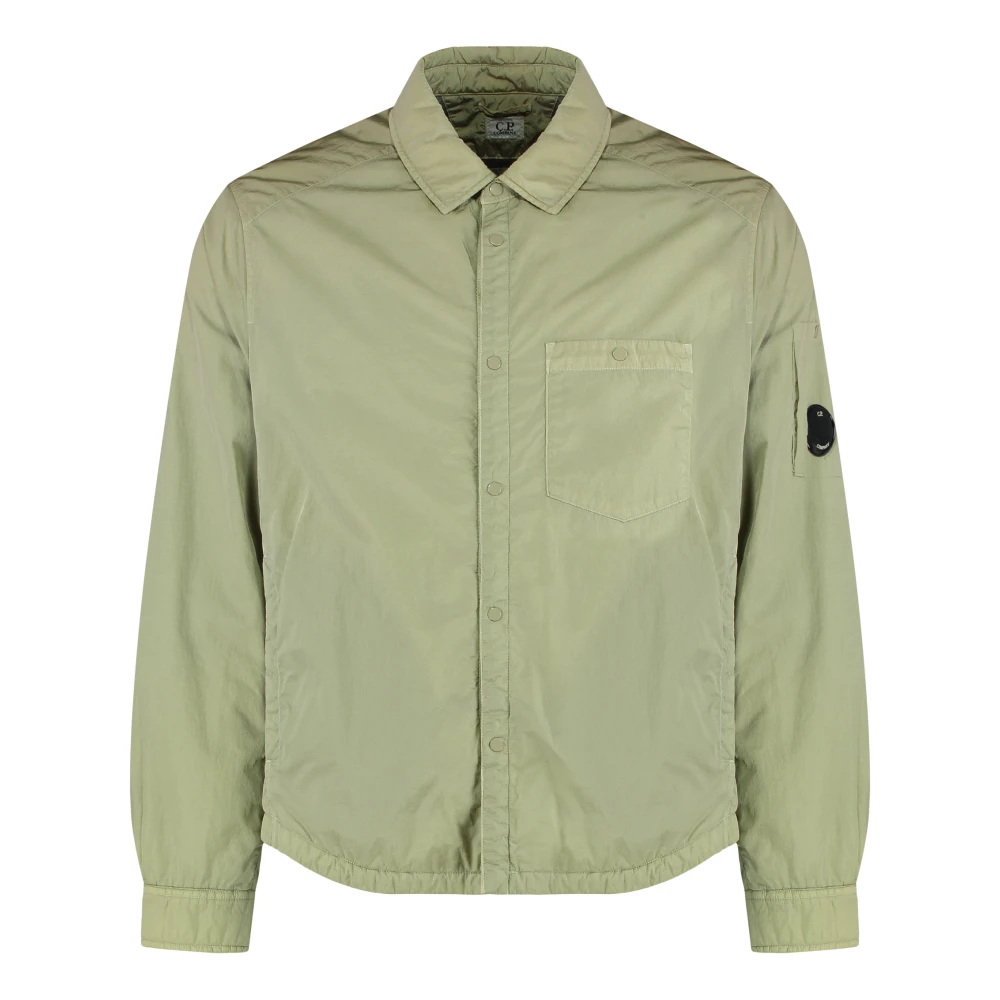 C.p. Company Men's Green Chrome-R Padded Lens Overshirt