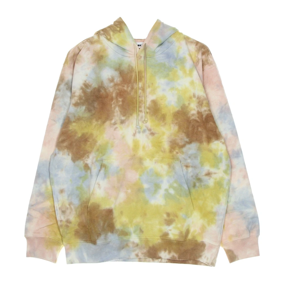 Obey Men's Tie Dye Hooded Fleece Sweatshirt