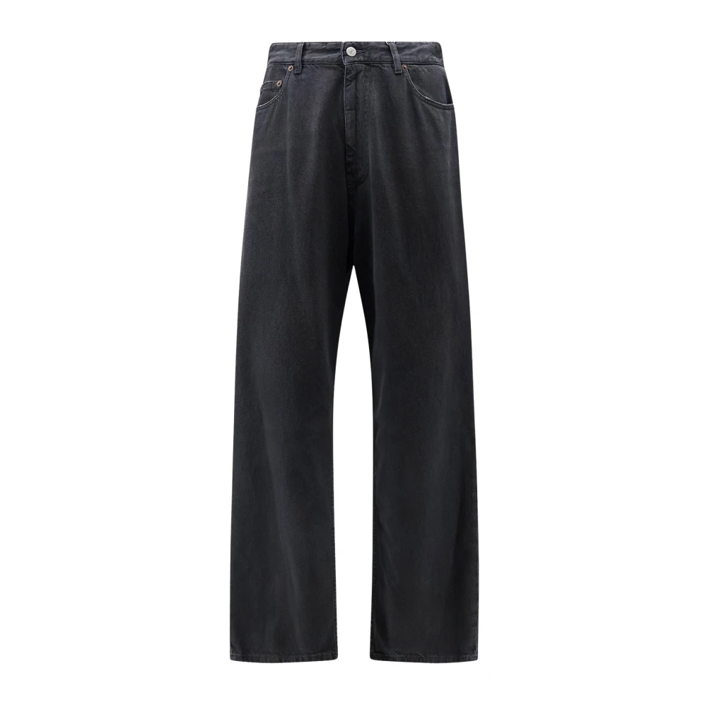 Mm6 Maison Margiela , Wide Jeans, Male, Black, W32, Wide Jeans