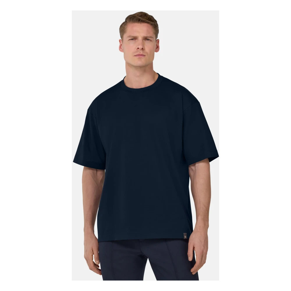 Boggi Milano Oversized T-shirt Blue Heren