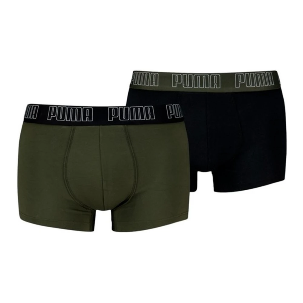 Puma Everyday Trunk Boxers in Khaki Zwart Multicolor Heren