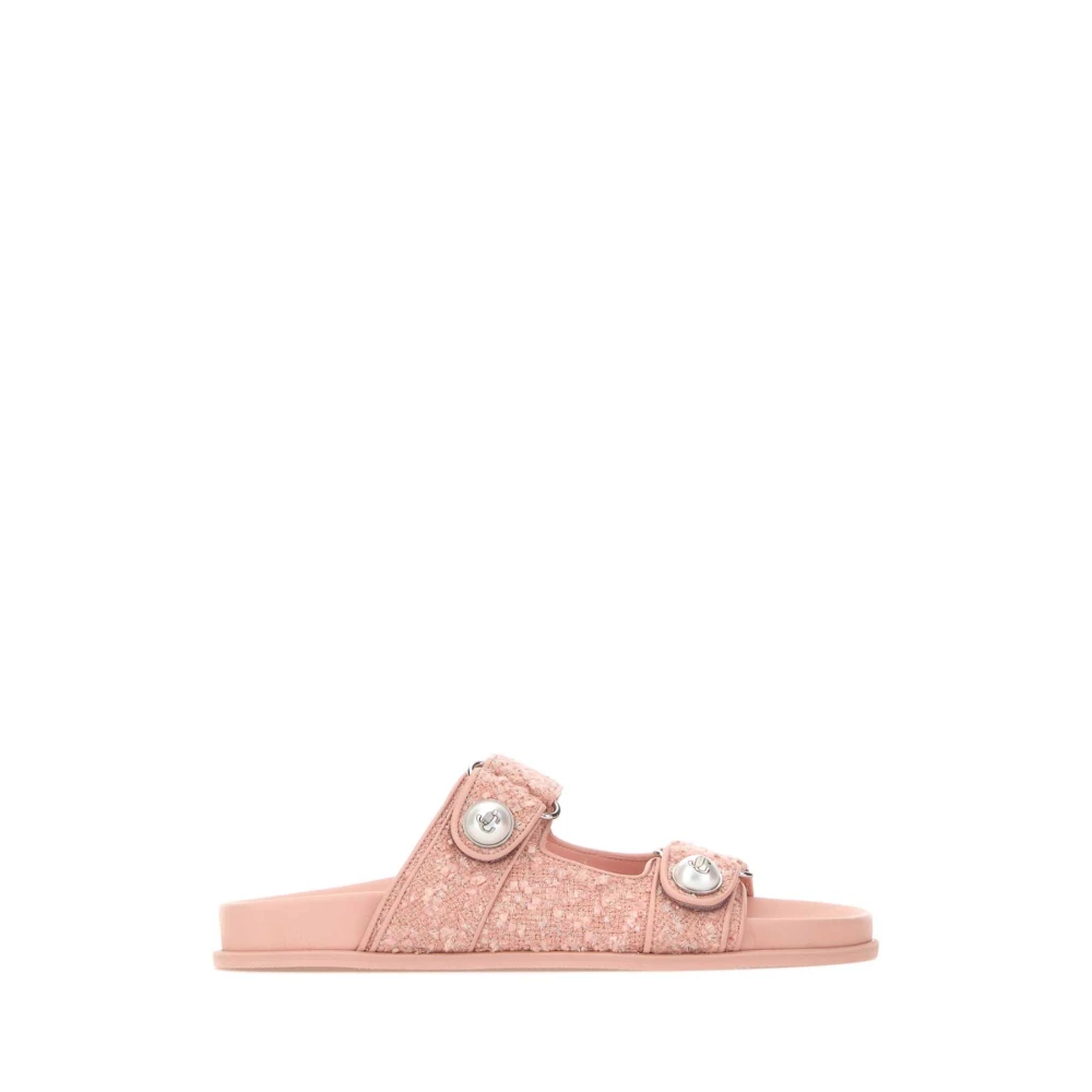 Jimmy Choo Women's Pink Sliders, 3 1/2 Uk, Fayence Slippers