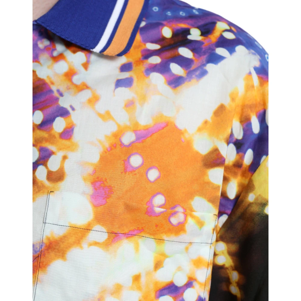 Dolce & Gabbana Luminarie Print Katoenen Casual Shirt Multicolor Heren
