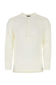 Biała satynowa pajama koszula