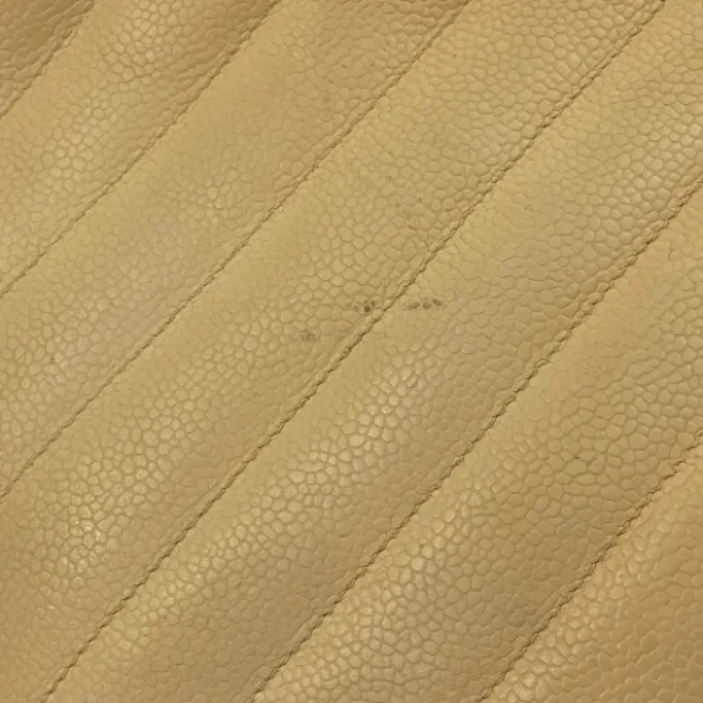 Chanel Vintage Pre-owned Fabric chanel-bags Yellow Dames
