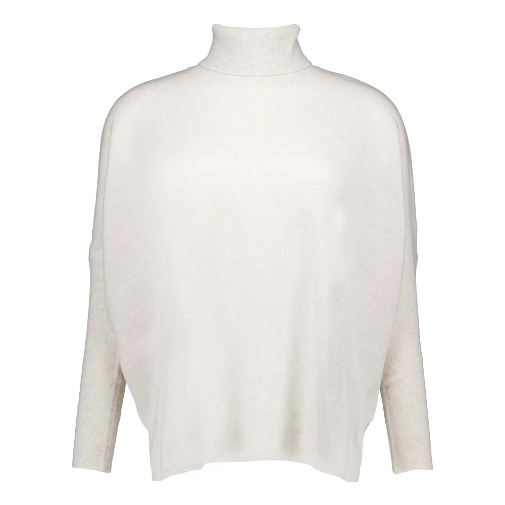 Absolut Cashmere Premium Cashmere Turtleneck Sweater White Dames