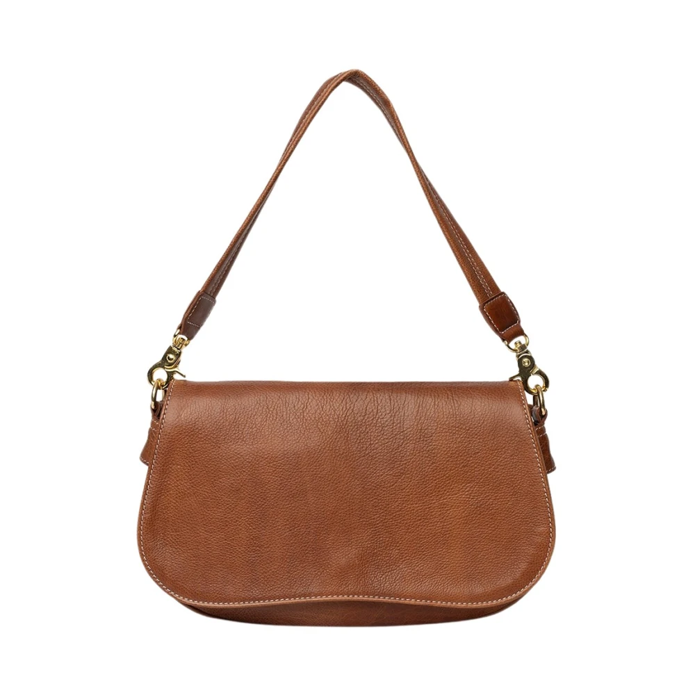 Re:designed Vintage Leren Crossbody Tas Florri Brown Dames