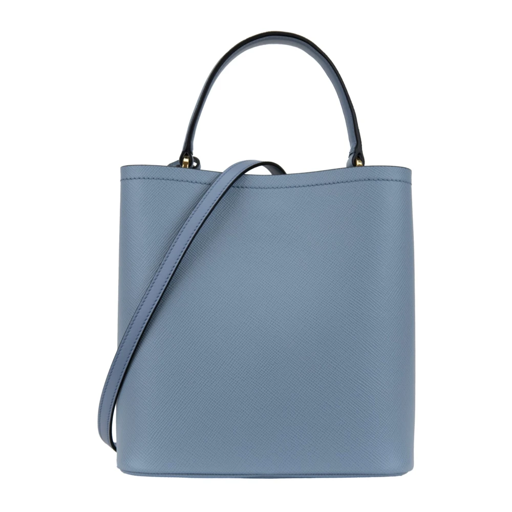 Prada Stijlvolle leren schoudertas voor dames Blue Dames