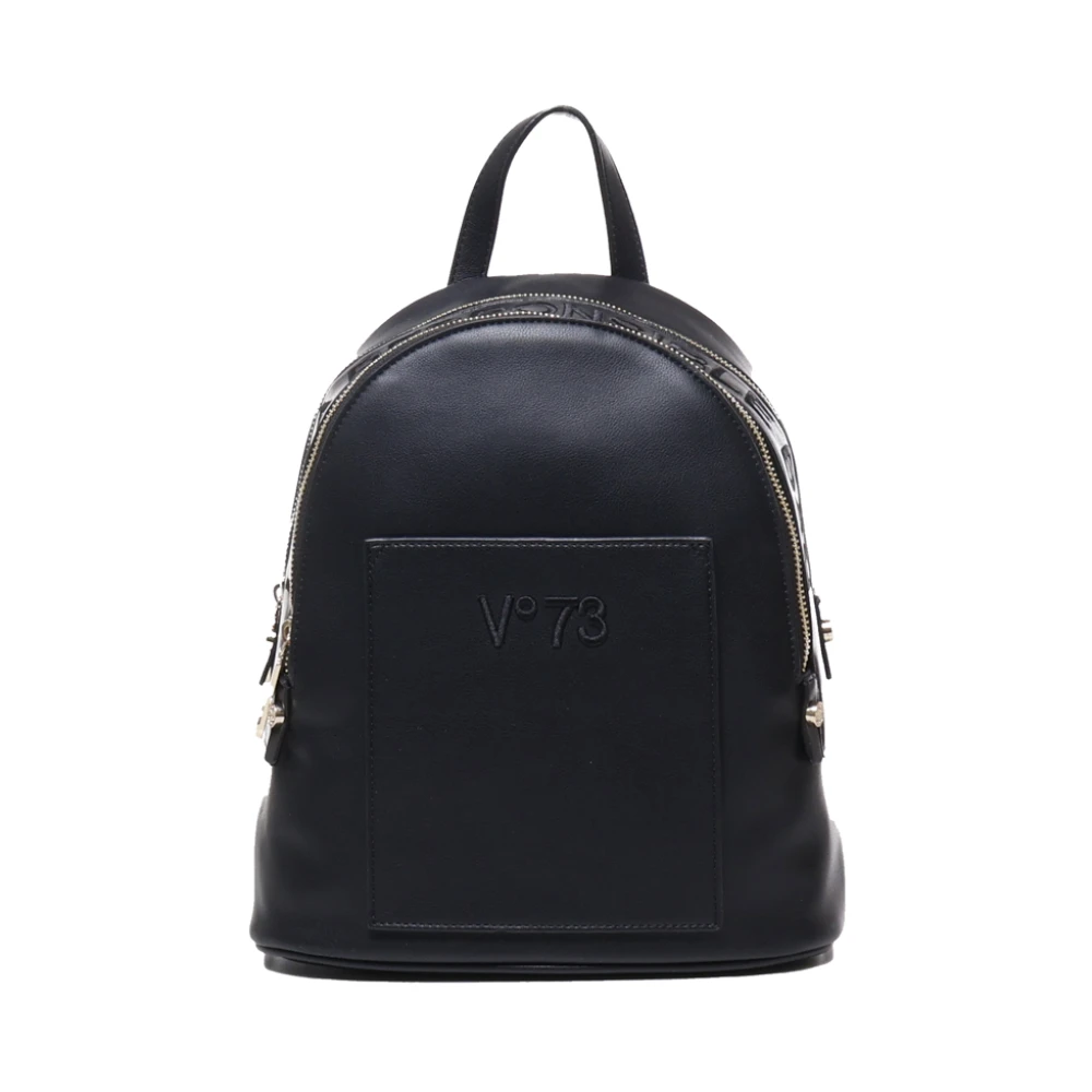 V73 Zwarte Geborduurde Logo Tas Black Dames