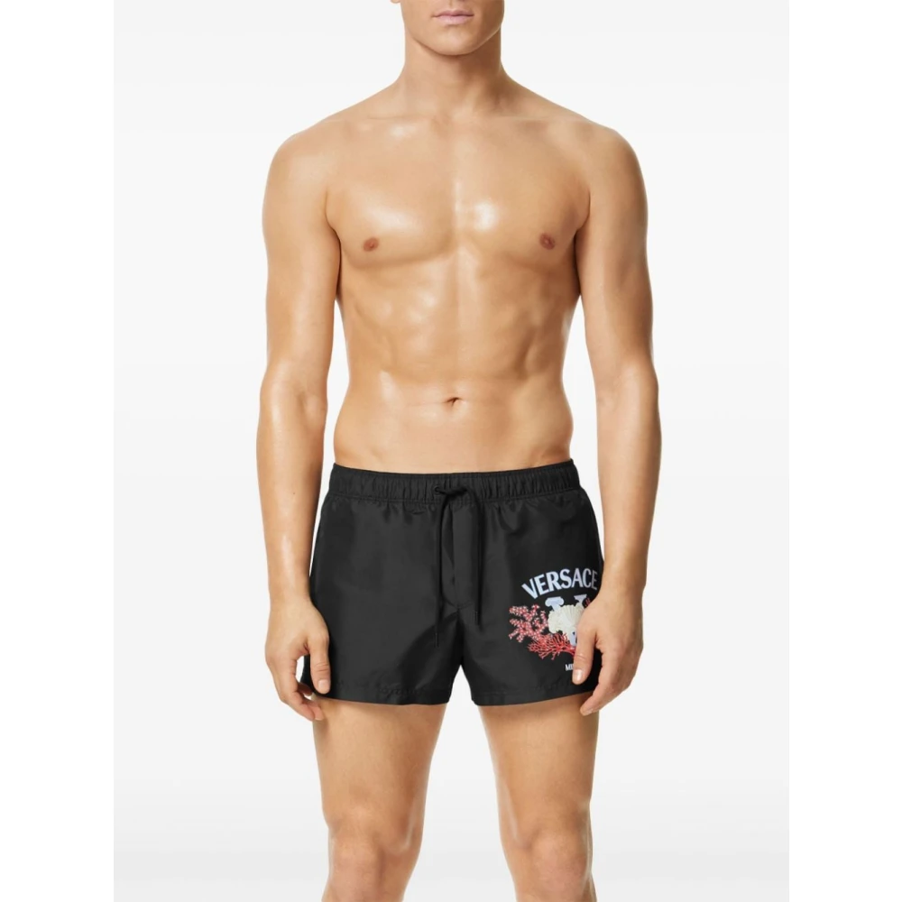 Versace Zwarte zwemkleding Aw24 Black Heren