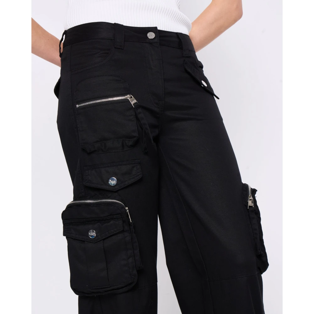 Silvian Heach Cargo broek Black Dames
