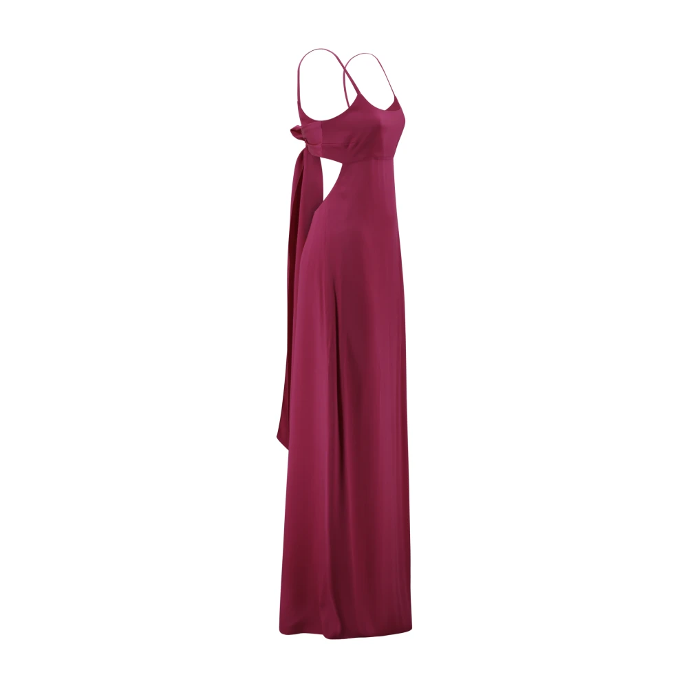 Max Mara Studio Fuchsia Mouwloze Enkellange Jurk Pink Dames