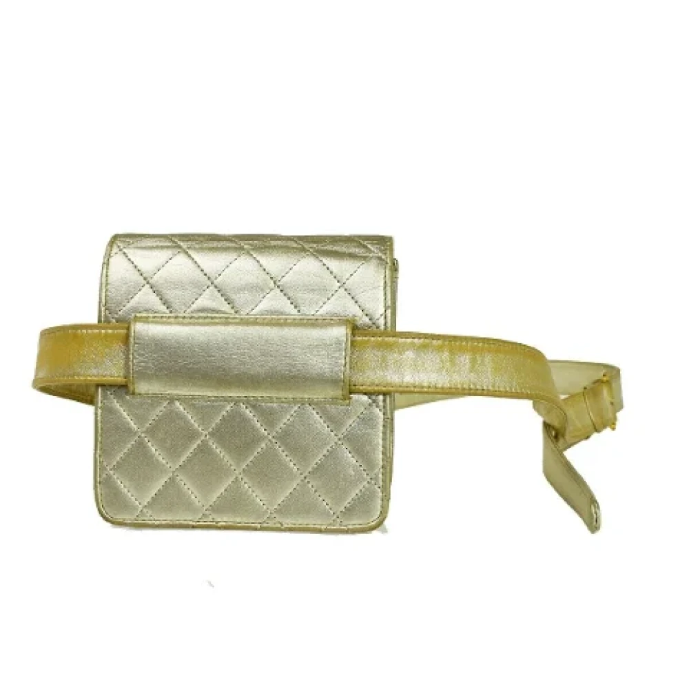 Chanel Vintage Pre-owned Metal chanel-bags Yellow Dames
