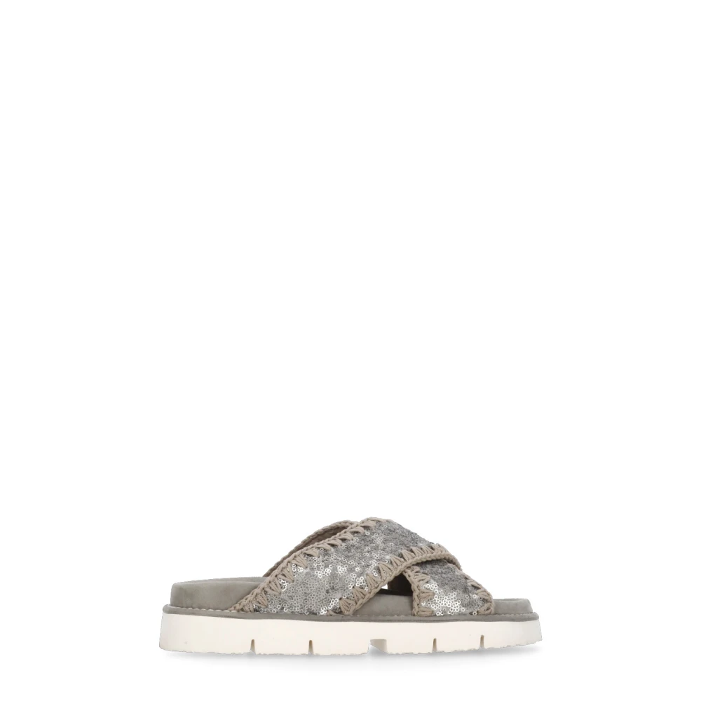 Mou, Skor, Dam, 39 EU, Mocka, Rhinestone Mockasandaler för kvinnor
