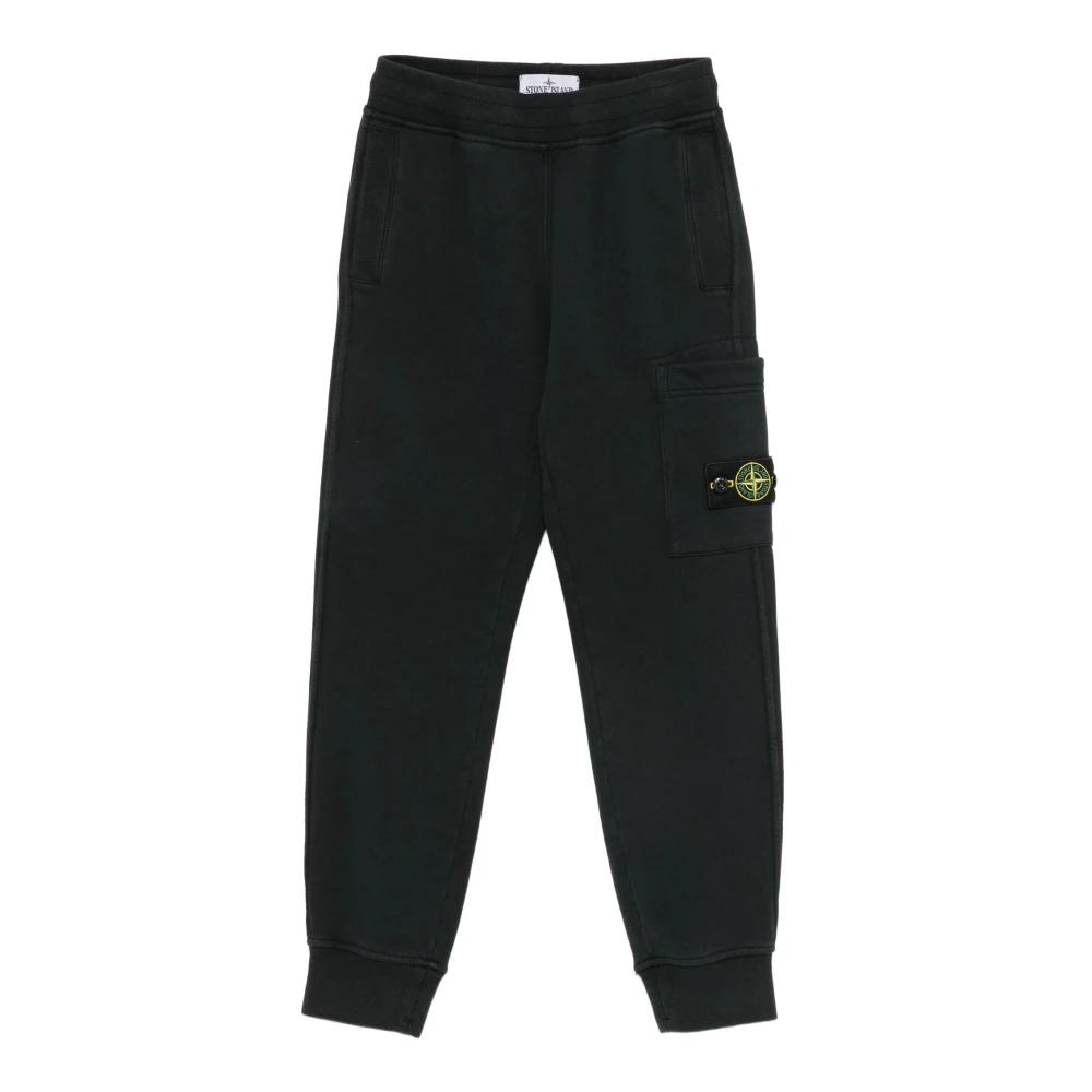 Stone Island Cargo Joggers - Male - Sweatpants - Black - 8 Y - Kids