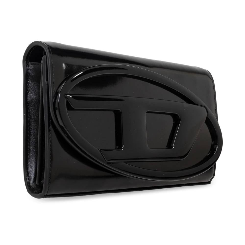 Diesel Portemonnee aan de 1DR riem Black Dames