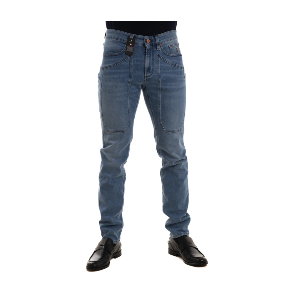 Jeckerson Slim Fit 5-Pocket Denim Jeans Blue Heren