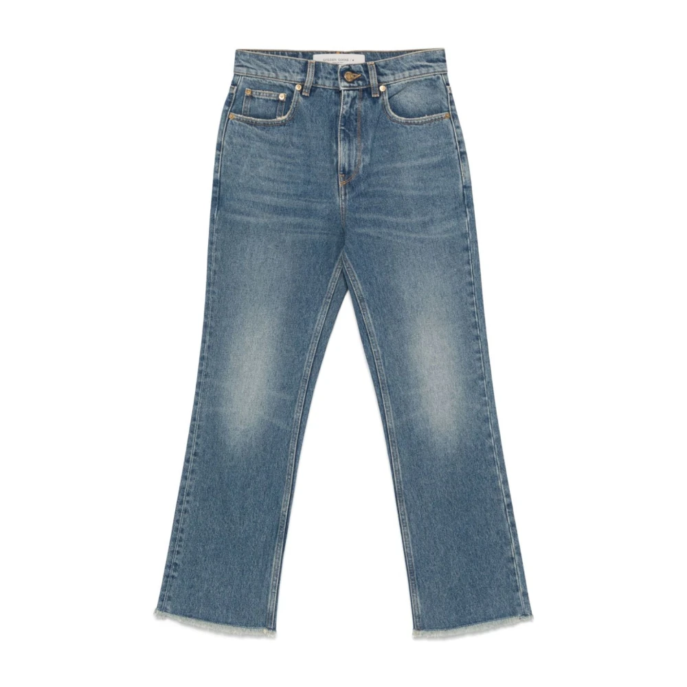 Golden Goose Blauwe Cropped Jeans voor Vrouwen Blue Dames