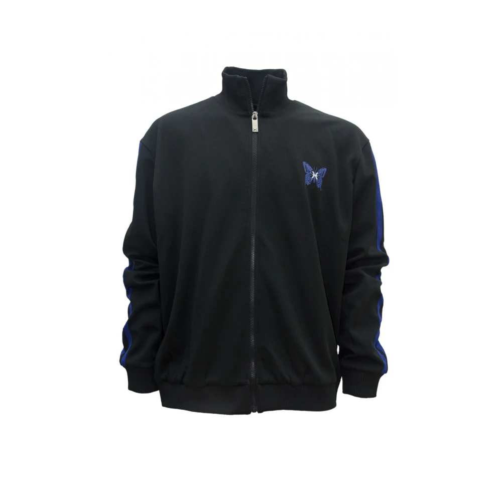 John Richmond Zwarte Zip-Up Sweater Uma24061Fe HB Black Heren