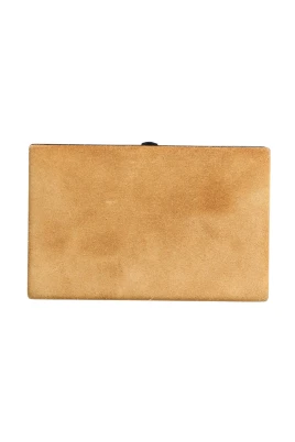 Velvet Calf Leather Clutch