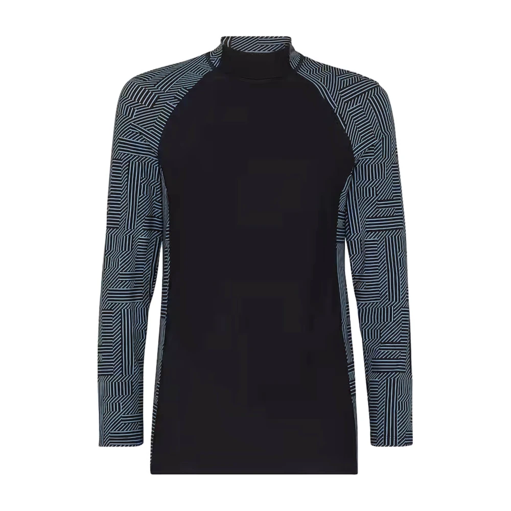 Fendi Ski Logo T-shirts met FF Design Black Heren