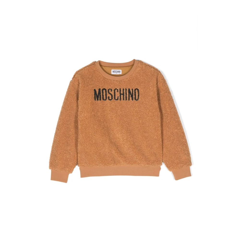 Moschino Brun Teddy Textur Tröja Brown, Pojke