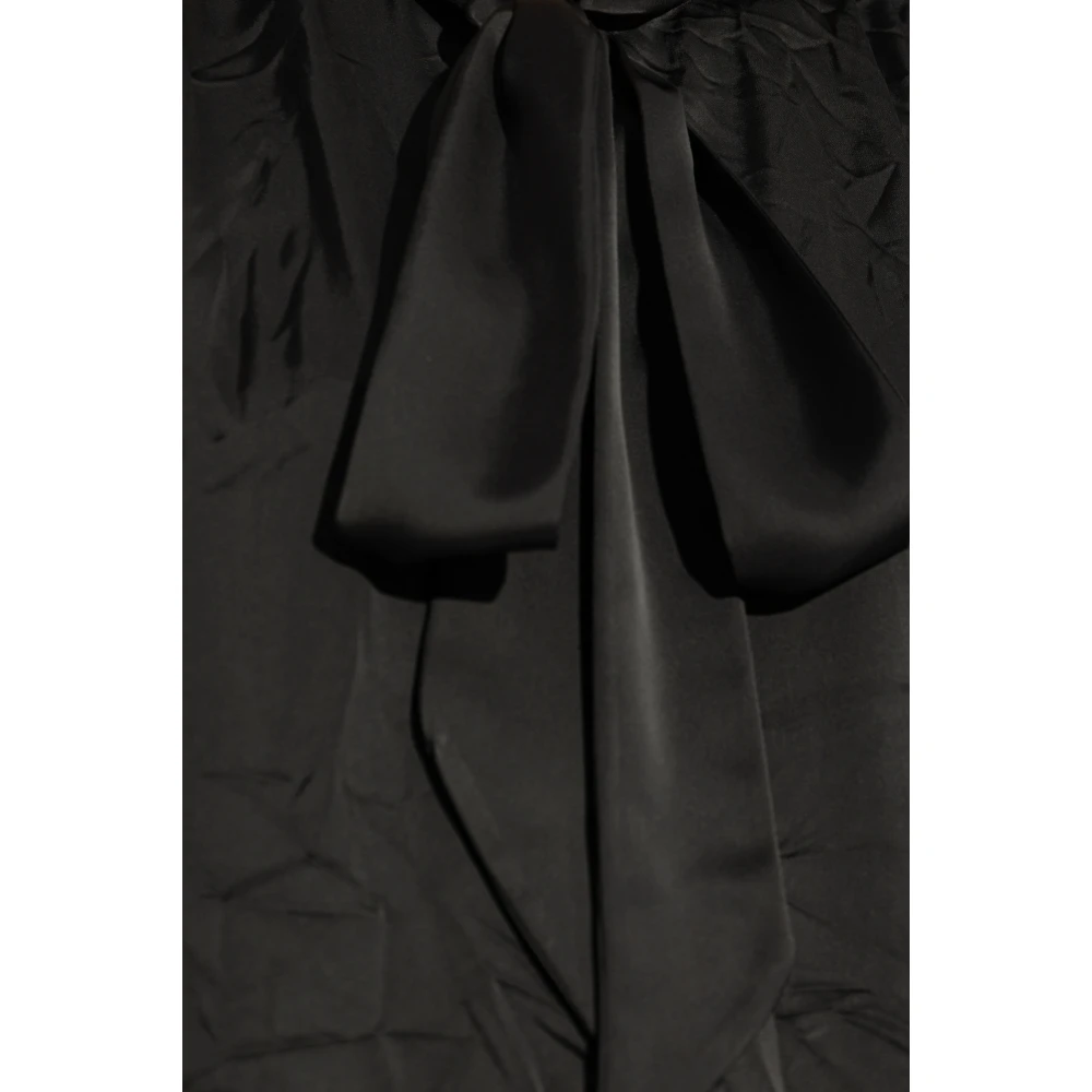 Balenciaga Overhemd met stropdassen Black Dames