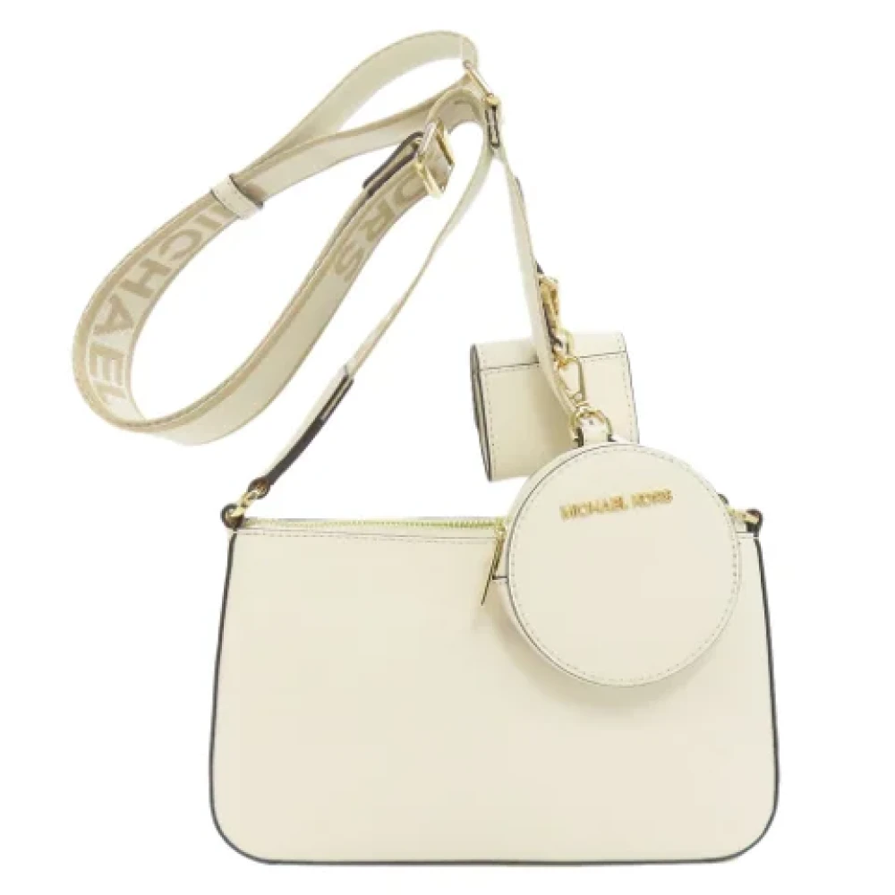 Michael Kors Pre-owned Leather shoulder-bags White Dames