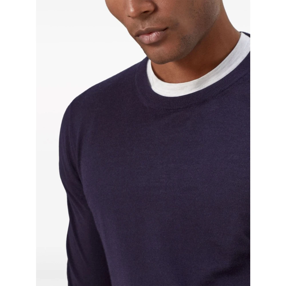 BRUNELLO CUCINELLI Truien Girocollo M L Blue Heren