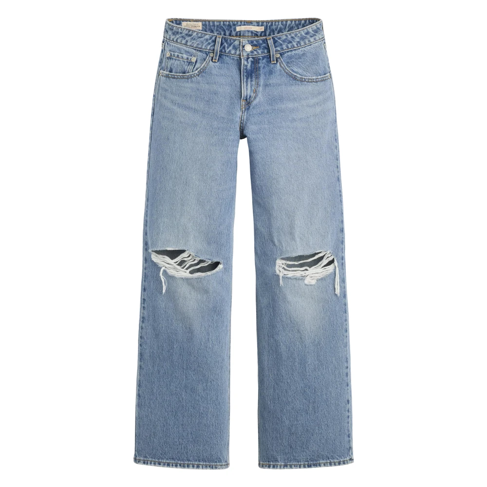 Levi's Kvinno Blå Jeans Dam, W28 L32, Bomull, Low Loose Jeans