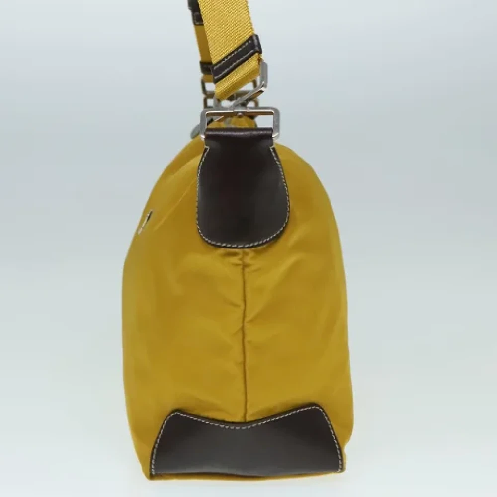 Prada Vintage Pre-owned Nylon prada-bags Yellow Dames