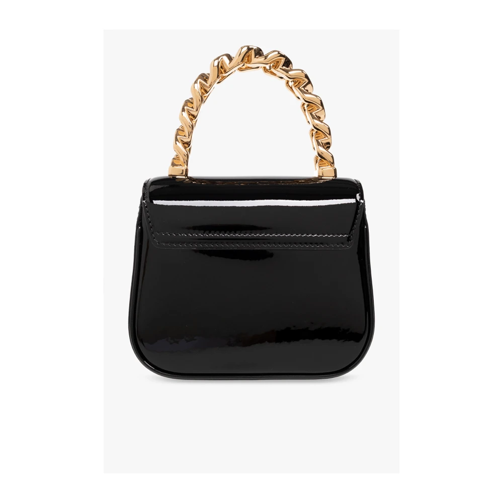 Versace La Medusa Mini lakleren schoudertas Black Dames