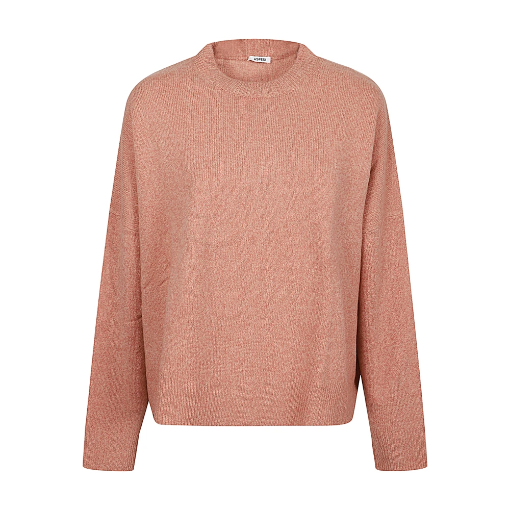 Aspesi Klassiek Roze Crewneck Shirt Pink Dames