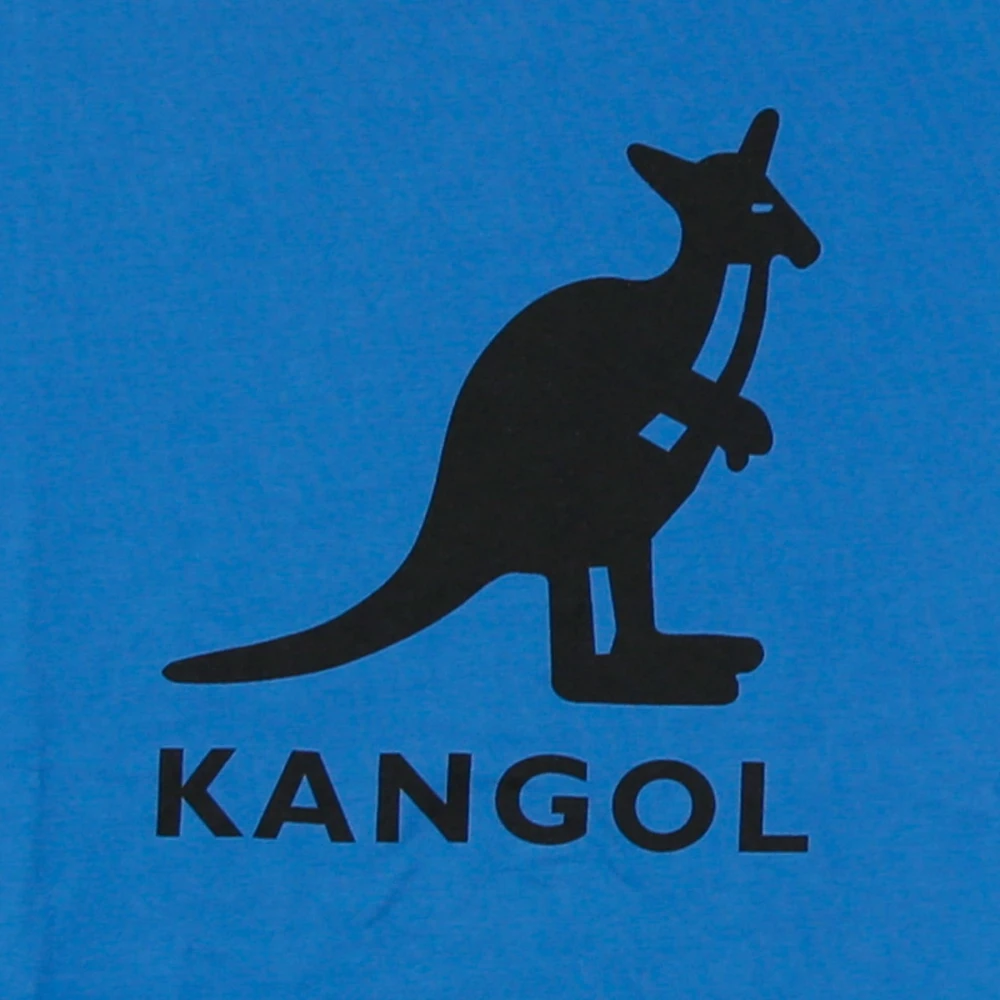 Kangol Blauw zwart heren T-shirt Oversized pasvorm Blue Heren