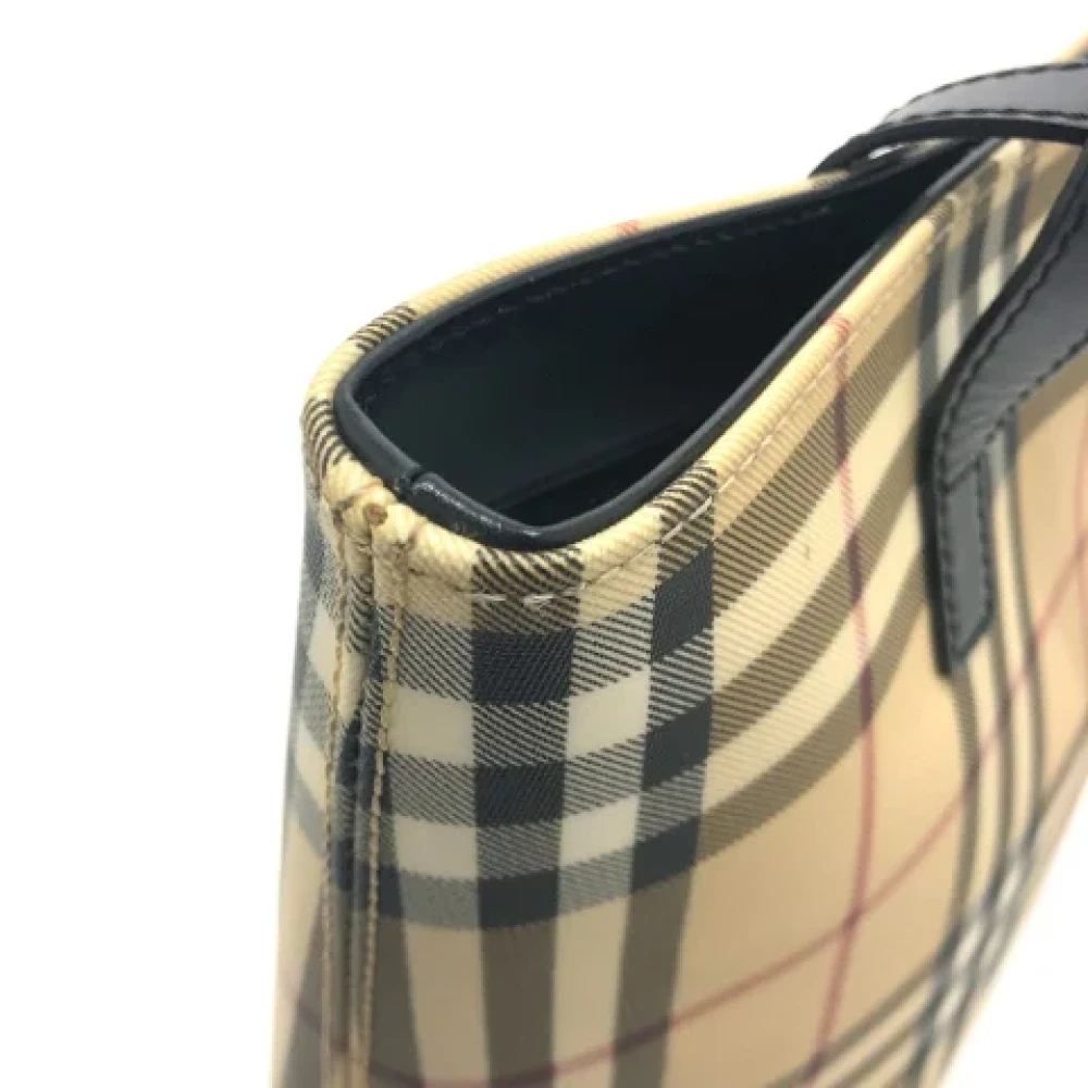 Burberry Vintage Pre-owned Fabric shoulder-bags Beige Dames