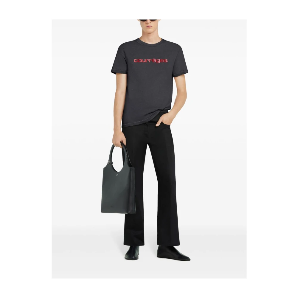 Courrèges Stijlvolle T-shirts en Polos Gray Heren