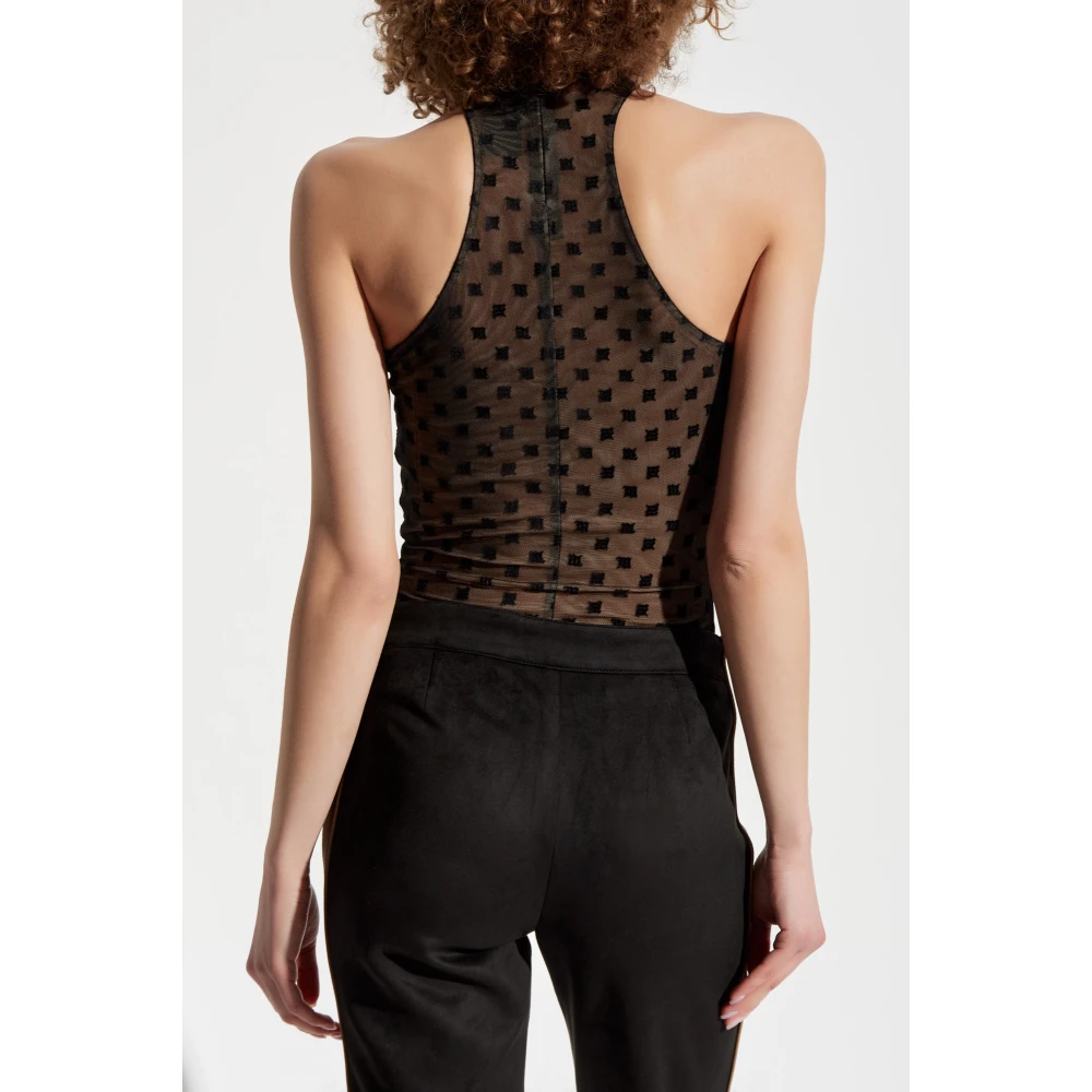Misbhv Mouwloze top Black Dames