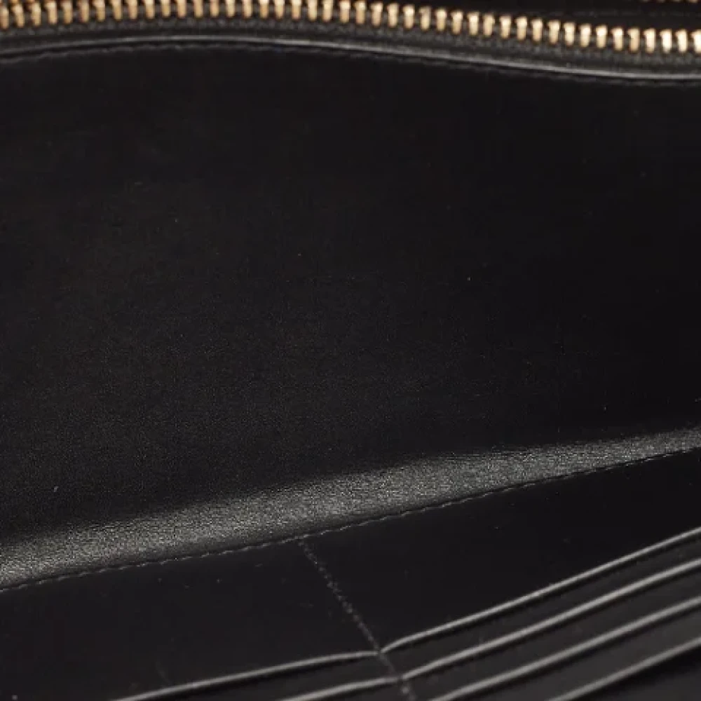 Valentino Vintage Pre-owned Canvas wallets Black Dames