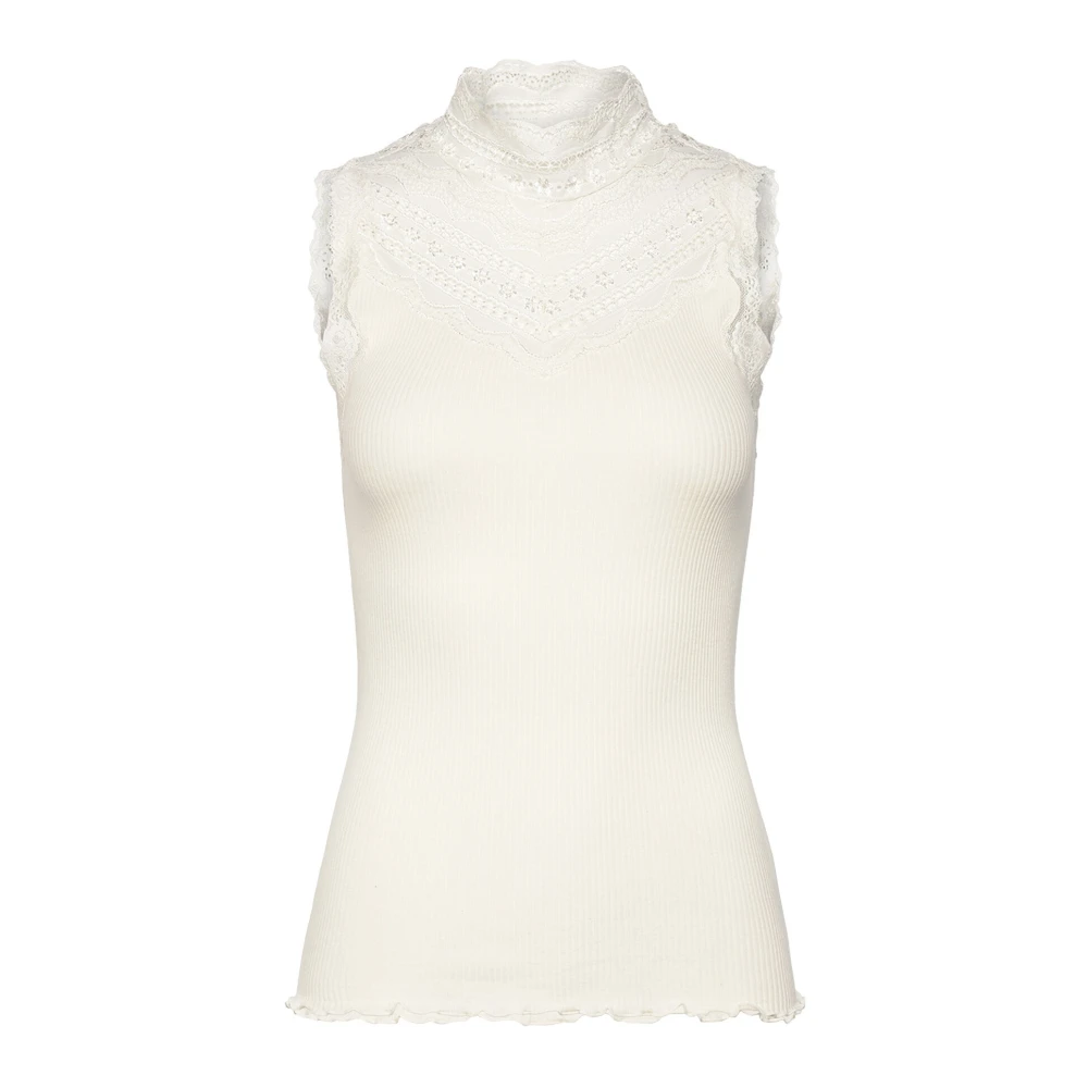 Rosemunde Vrouwelijke Kant Top Ivoor Beige Dames