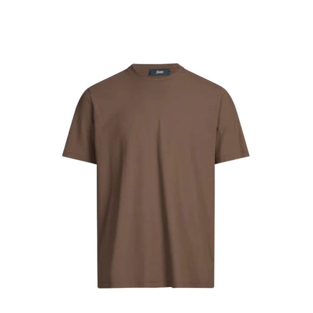 Herno Hombre Marrón Camisetas, Talla: Xl